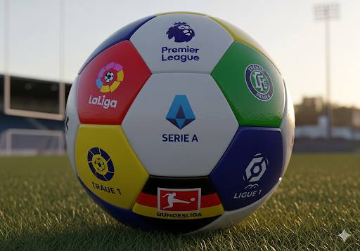 欧洲联盟杯冠军奖杯与比赛场景